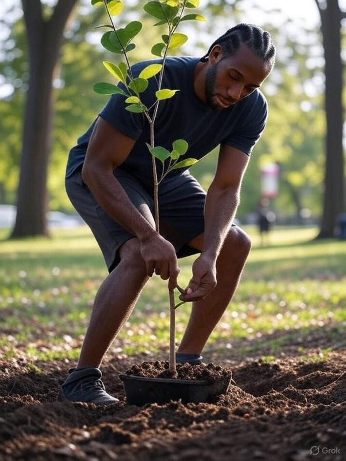 开云-爆料记者：小卡代言中为数不多的要求是协助种树 但他连这也没做